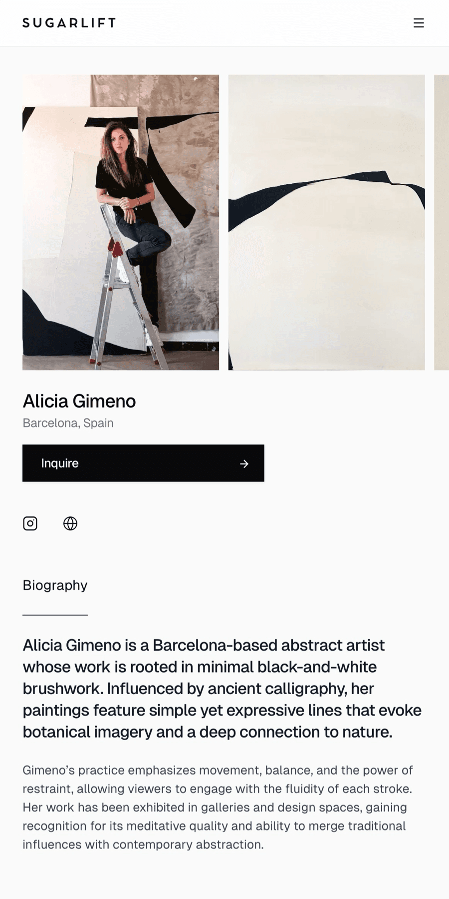 Decoupling content from code to build a high-performance art website screenshot 6